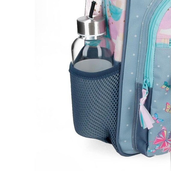 Mochila Escolar Adap. 42Cm Movom GIVE YOURSELF TIME Azul | Ref. 186.35123D1