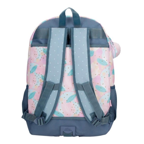 Mochila Escolar Adap. 44Cm 2C Movom GIVE YOURSELF TIME Azul | Ref. 186.35126D1