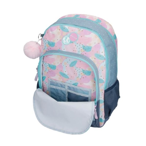 Mochila Escolar Adap. 44Cm 2C Movom GIVE YOURSELF TIME Azul | Ref. 186.35126D1