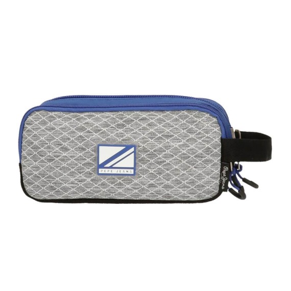 Estojo Escolar Triplo Compartimento Pepe Jeans DARREN Azul | Ref. 186.6564721