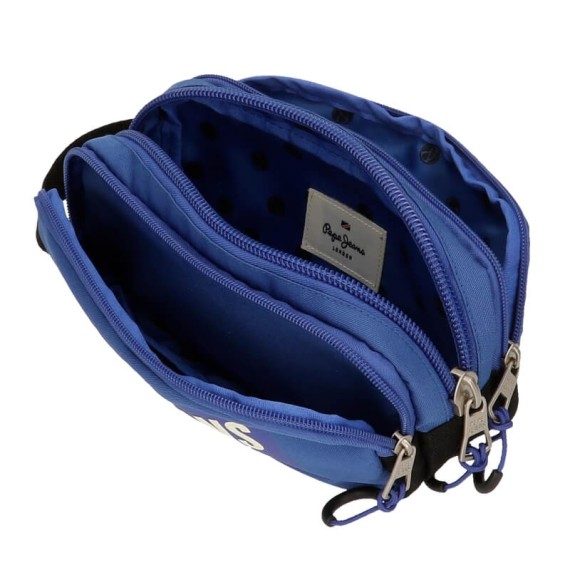 Estojo Escolar Triplo Compartimento Pepe Jeans DARREN Azul | Ref. 186.6564721