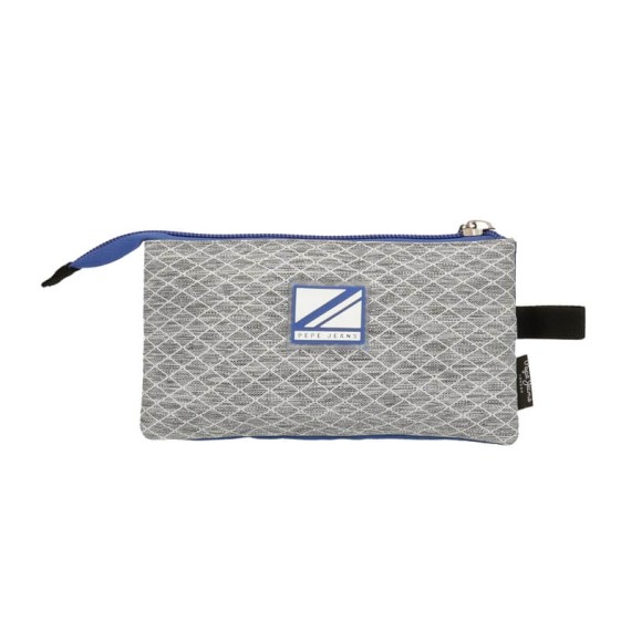 Estojo Escolar Triplo Pepe Jeans DARREN Azul | Ref. 186.6564321