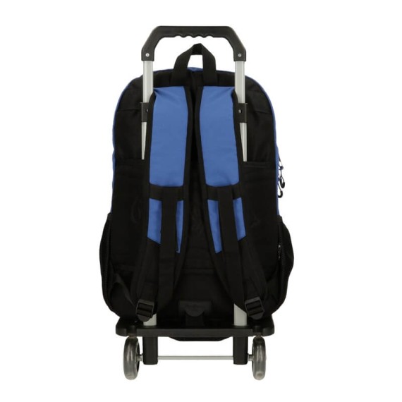 Mochila Escolar Adap. 46Cm c/ Carro 2C Pepe Jeans DARREN Azul | Ref. 186.65625T1