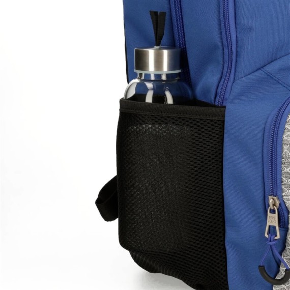 Mochila Escolar Adap. 46Cm c/ Carro 2C Pepe Jeans DARREN Azul | Ref. 186.65625T1