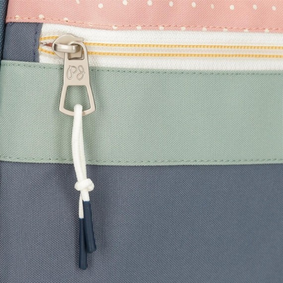 Trolley Mochila Escolar 44Cm 4 Rodas Pepe Jeans LAILA Azul | Ref. 186.6432821