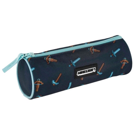 Estojo Escolar Minecraft PICA PICA Azul Escuro | Ref. 332.T106-918