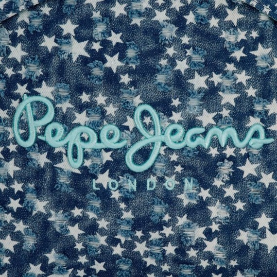 Estojo Escolar Pepe Jeans DENIM STAR Azul | Ref. 186.6544021