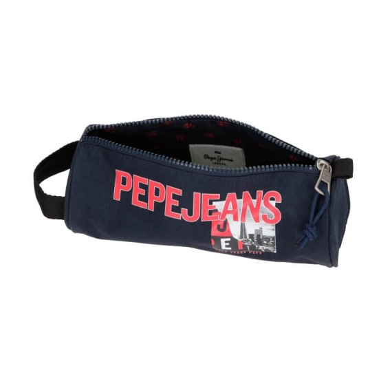 Estojo Escolar Redondo Pepe Jeans DIKRAN Azul Marinho | Ref. 186.6554121
