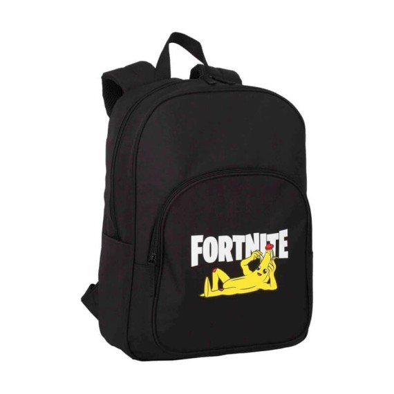 Mochila Escolar 41cm Fortnite CRAZY BANANA Preta | Ref. 332.T424-919