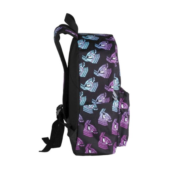 Mochila Escolar 41cm Fortnite LLAMA Preta | Ref. 332.T433.837