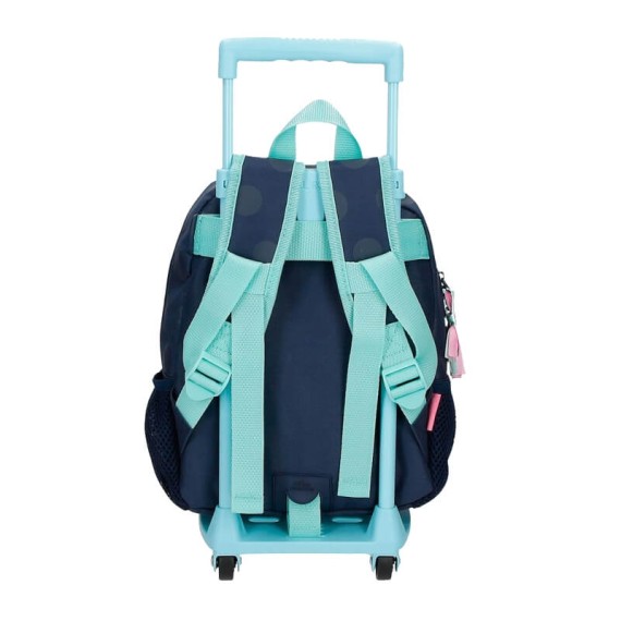 Mochila Pequena Adap. 28Cm c/ Carro Movom DREAMS TIME Azul Escuro | Ref. 186.35320T1