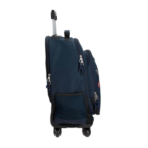 Trolley Mochila 44Cm 4 Rodas Pepe Jeans DIKRAN Azul Marinho | Ref. 186.6552821