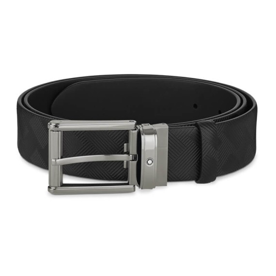 Cinto Clássico Montblanc c/ Fivela Retangular 35mm Preto | Ref. 238.130586