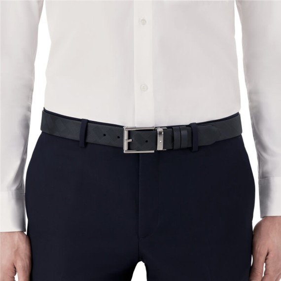 Cinto Clássico Montblanc c/ Fivela Retangular 35mm Preto | Ref. 238.130586