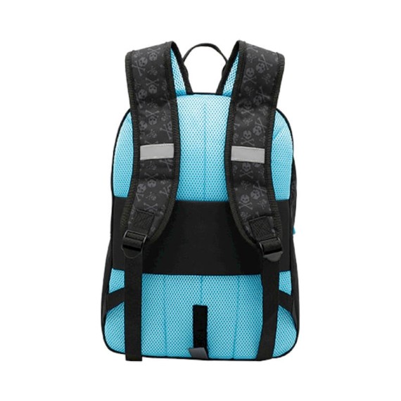 Mochila Escolar 42cm 2C. Fortnite SKULL TROOPER Preto | Ref. 332.E700759-2