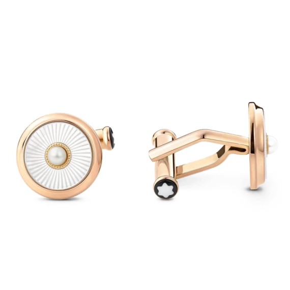 Botões de Punho Montblanc Homage to Victoria and Albert Dourado | Ref. 238.129495