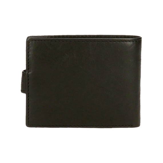 Carteira Horizontal c/ Porta Moedas e Presilha Pepe Jeans Badge Preta | Ref. 186.7373331