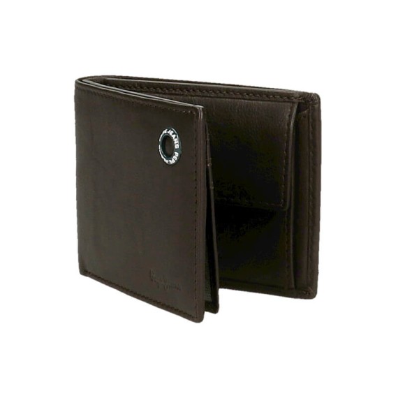 Carteira Horizontal c/ Porta Moedas Pepe Jeans Badge Castanha | Ref. 186.7373132