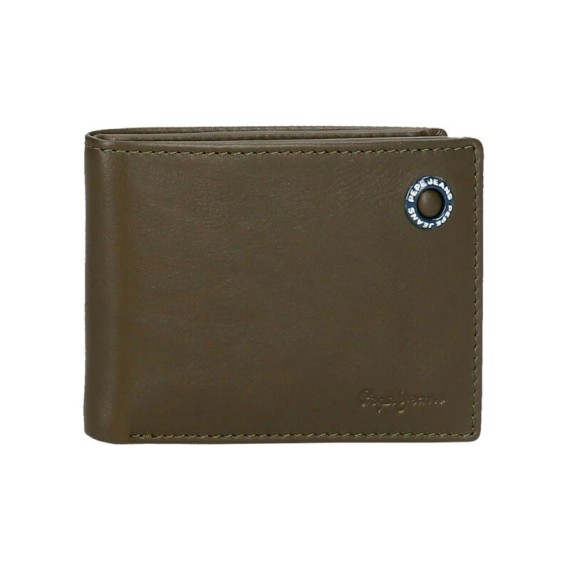 Carteira Horizontal c/ Porta Moedas Pepe Jeans Badge Khaki | Ref. 186.7373134