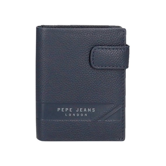 Carteira Vertical c/ Porta Moedas e Presilha Pepe Jeans BASINGSTOKE Azul Escuro | Ref. 186.7381233