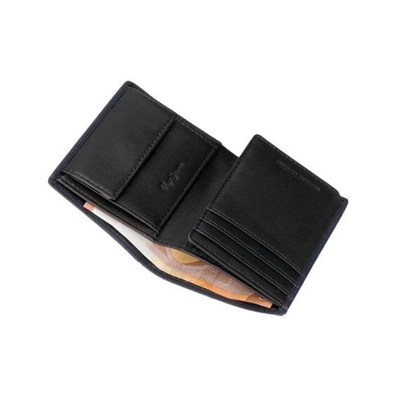 Carteira Vertical c/ Porta Moedas Pepe Jeans BASINGSTOKE Azul Escuro | Ref. 186.7381133