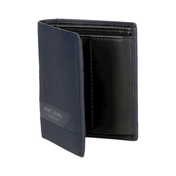 Carteira Vertical c/ Porta Moedas Pepe Jeans BASINGSTOKE Azul Escuro | Ref. 186.7381133