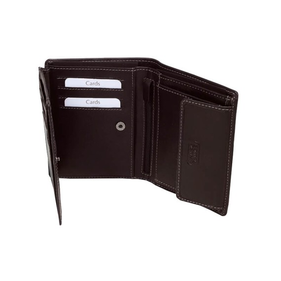 Camel Active Carteira Porta-Notas Vertical com Porta-Moedas VEGAS Castanha | Ref. 91B3470720