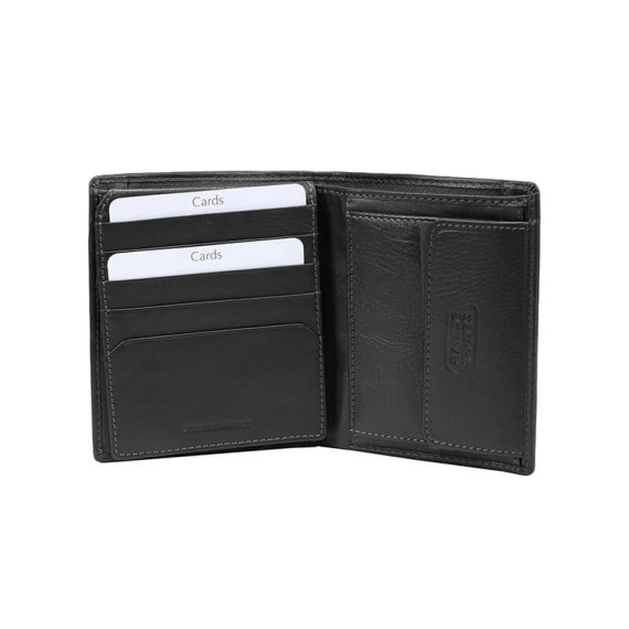 Camel Active Carteira Vertical com Porta-Moedas VEGAS Preta | Ref. 91B3470860