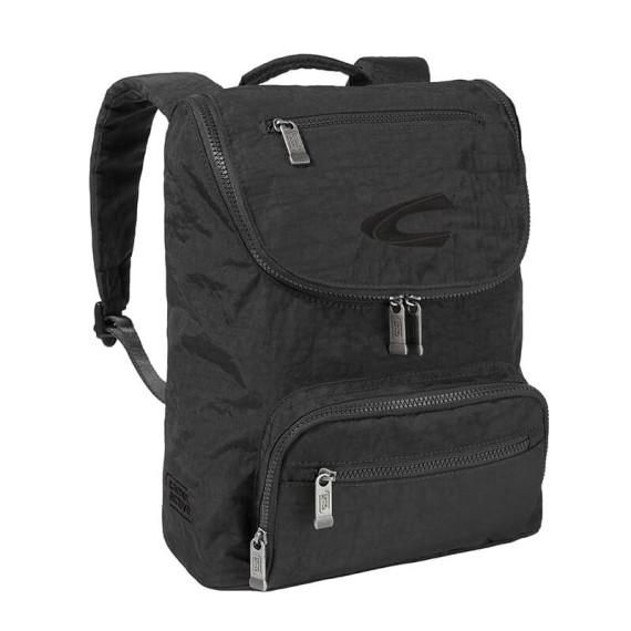 Camel Active Mochila com Bolsos frontais JOURNEY Preta | Ref. 91B0022860