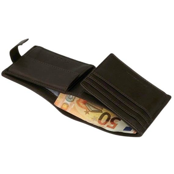 Carteira Horizontal c/ Porta Moedas e Presilha Pepe Jeans Badge Castanha | Ref. 186.7373332