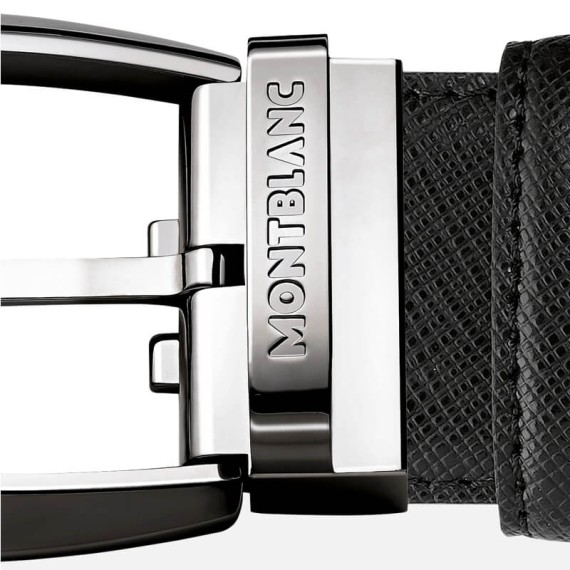Cinto de Homem MONTBLANC c/ Fivela Pino 35mm Preto | Ref. 238.112408