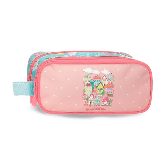 Estojo Escolar Duplo Roll Road MY LITTLE TOWN Rosa | Ref. 186.4654221