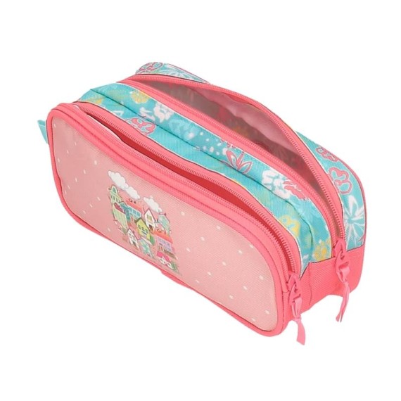 Estojo Escolar Duplo Roll Road MY LITTLE TOWN Rosa | Ref. 186.4654221