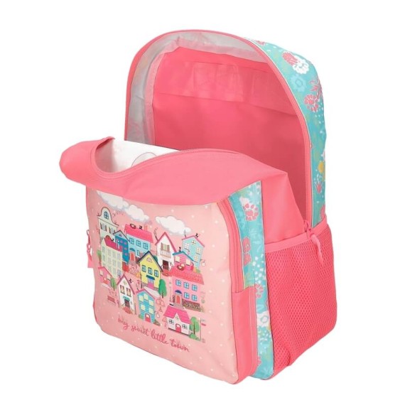 Mochila Escolar Adap. 40Cm Roll Road MY LITTLE TOWN Rosa | Ref. 186.46523D1 Mochila Escolar Adap. 40Cm Roll Road MY LITTLE TOWN Rosa | Ref. 186.46523D1