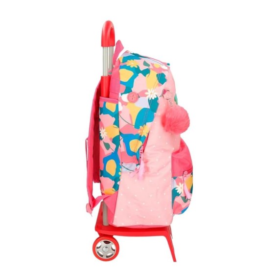 Mochila Escolar Adap c/ Carro 44Cm Roll Road PRECIOUS FLOWER Rosa | Ref. 186.35623T1 Mochila Escolar Adap c/ Carro 44Cm Roll Road PRECIOUS FLOWER Rosa | Ref. 186.35623T1
