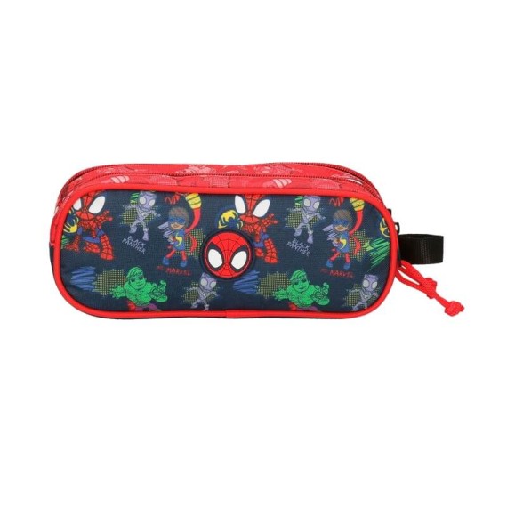 Estojo Escolar Duplo Spiderman GO SPIDEY Vermelho | Ref. 186.2484221