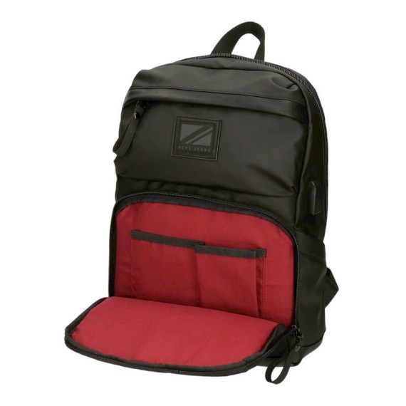 Mochila para Portátil 13.3" Adap. Pepe Jeans HOXTON Preta  | Ref. 186.7342031