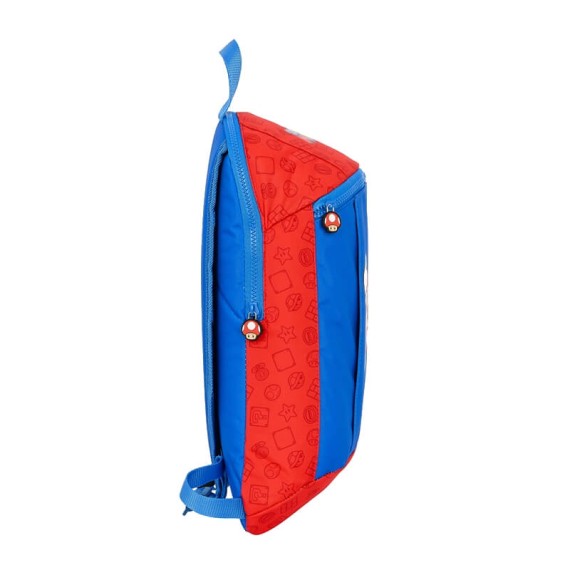 Mochila Pequena 39Cm SUPER MARIO Azul/Vermelho | Ref. 248.612108821 Mochila Pequena 39Cm SUPER MARIO Azul/Vermelho | Ref. 248.612108821