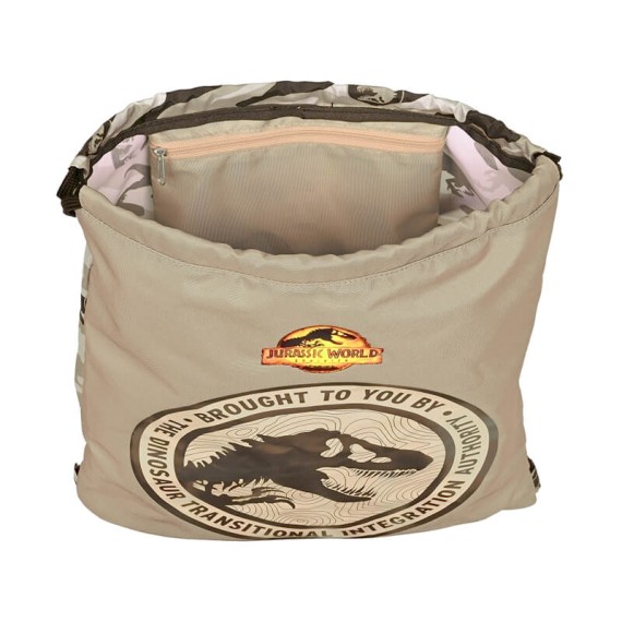 Mochila Saco Jurassic World DOMINION Bege | Ref. 248.612263196 Mochila Saco Jurassic World DOMINION Bege | Ref. 248.612263196