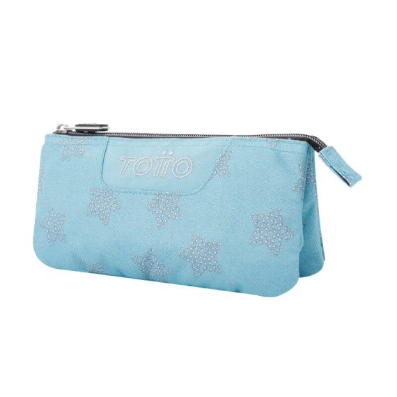 Estojo Escolar Triplo Tablero TOTTO 3DQ Azul Estrela | Ref. 330.AC52ECO0123DQ