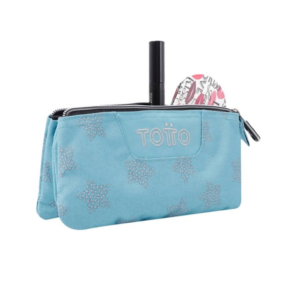 Estojo Escolar Triplo Tablero TOTTO 3DQ Azul Estrela | Ref. 330.AC52ECO0123DQ