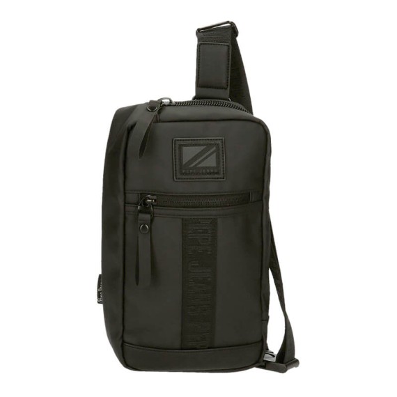 Bolsa Tiracolo / Cintura Pepe Jeans HOXTON Preta | Ref. 186.7345831