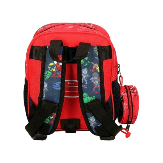 Mochila Infantil Adap. 25cm Spiderman GO SPIDEY Vermelha | Ref. 186.24820D1