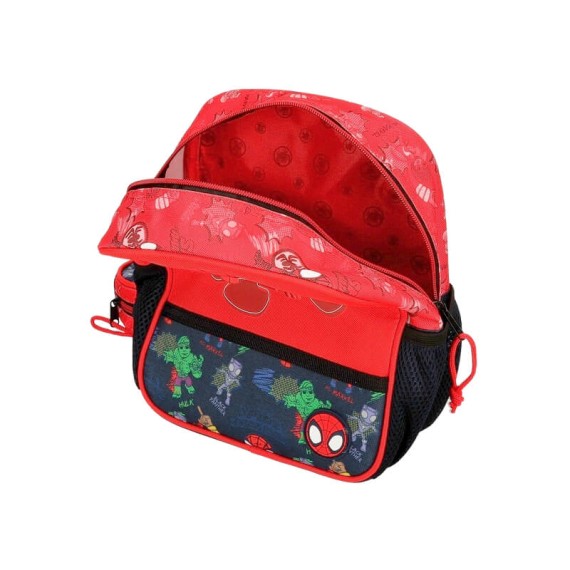 Mochila Infantil Adap. 25cm Spiderman GO SPIDEY Vermelha | Ref. 186.24820D1