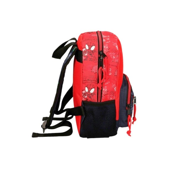 Mochila Pré-Escolar Adap. 28Cm SPIDEY GO Vermelha | Ref. 186.24821D1