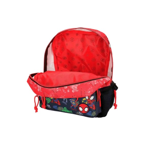 Mochila Pré-Escolar Adap. 28Cm SPIDEY GO Vermelha | Ref. 186.24821D1