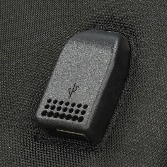 Saco de Viagem 40x20x25cm USB Movom TRIMMED Preto | Ref. 186.5173722