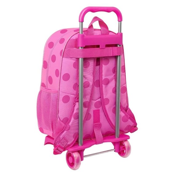 Mochila Escolar 42cm c/ Carro 905 LADYBUG Fuchsia | Ref. 248.612202160