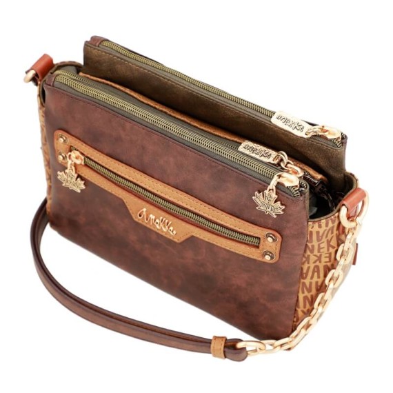 Anekke Mala de Triplo Compartimento Canada URBAN Castanha | Ref. 280.35673-245