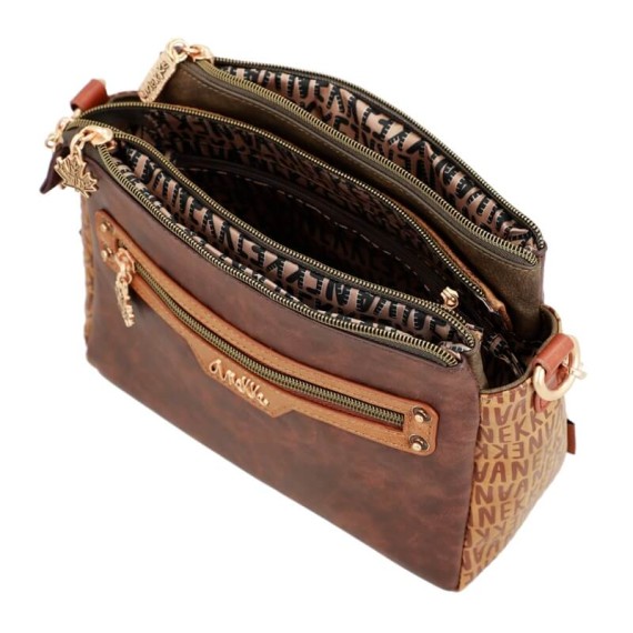 Anekke Mala de Triplo Compartimento Canada URBAN Castanha | Ref. 280.35673-245